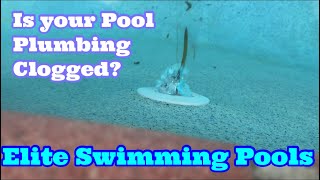 Pool Plumbing Clogged We Unclogged It [upl. by Olivette769]