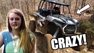 GIRLFRIEND FREAKS OUT IN RZR [upl. by Fanchon]