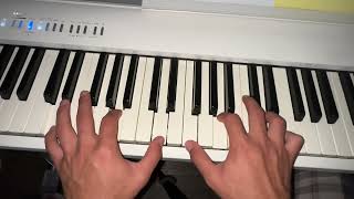 how to play screaming by Loathe on piano first piano tutorial [upl. by Elleinahc]