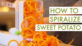 How to Spiralize Sweet Potato [upl. by Ahsiloc]