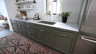 Interior Design — Narrow amp Timeless Rowhouse Kitchen Design Makeover [upl. by Nylikcaj]