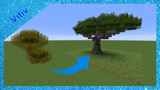 Custom Acacia Tree  Minecraft Tutorial [upl. by Whitcher]