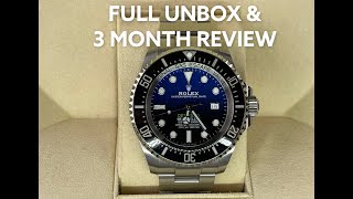 Rolex Sea Dweller Deepsea James Cameron 126660 Full Unbox amp 3 Month Review [upl. by Dituri]