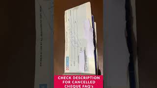 Cancelled Cheque Made Easy [upl. by Nodanrb]