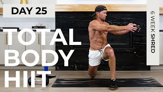 Day 25 45 Min ULTIMATE FULL BODY Dumbbell HIIT Workout  6WS1 [upl. by Duval]