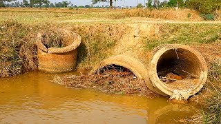 Unclogging Large Culvert Drainage [upl. by Iphigenia]