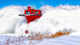 Most Awesome Trains Moving Through Snow Compilation 2 [upl. by Spring]