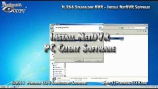NetDVR  Install Software  DVR7004 H264 Standalone DVR [upl. by Assir]