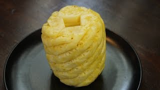 How To Cut Pineapple Without Waste  Morgane Recipes [upl. by Ikim]