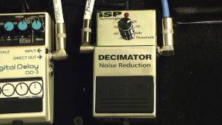 ISP Decimator Noise Reduction Pedal Demo Matt Manzella [upl. by Yatnuahs133]