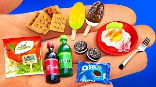 14 MINIATURE FOOD amp THINGS IDEAS TO DIY IN 5 MINUTE CRAFTS [upl. by Nicola]