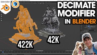 BETTER PERFORMANCE in Blender with the Decimate Modifier [upl. by Enyluqcaj]