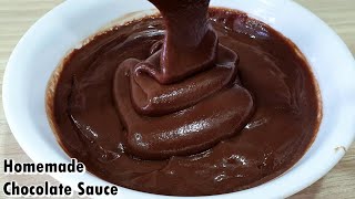 Homemade Chocolate Sauce with Cocoa Powder  Simple Chocolate Sauce Recipe  Kanaks Kitchen [upl. by Salmon]