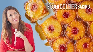 How To Make NextLevel Pineapple Upside Down Cake [upl. by Dumah]