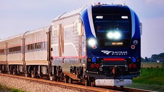 NEW CHARGER Locomotives on Amtrak Midwest Trains [upl. by Pascha]