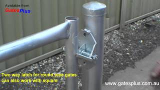 Gate Latch 2 way for round pipe and square [upl. by Romelle]