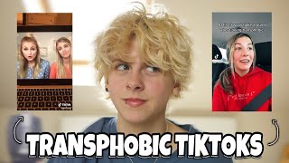 TRANS GUY REACTS TO TRANSPHOBIC TIKTOKS  NOAHFINNCE [upl. by Nemaj]