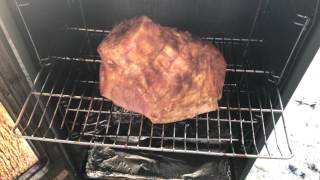 Smoked Ham On Masterbuilt Smoker  Ham Recipe [upl. by Ecnedurp143]