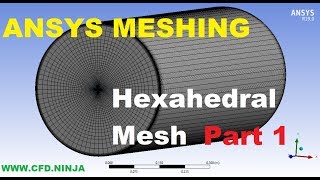 ✅ ANSYS MESHING  Hexahedral Mesh  Pipe  Part 12 [upl. by Amoihc512]