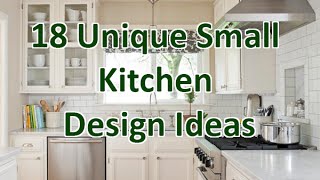 18 Unique Small Kitchen Design Ideas  DecoNatic [upl. by Akemahs]