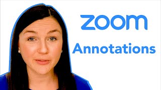 Zoom How To Use The Annotations Tool [upl. by Robson]