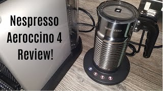 Nespresso Aeroccino 4 Milk Frother Review  Worth upgrading from the Aeroccino 3 [upl. by Beaston]