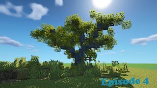 How to build a Minecraft Acacia tree Custom tree guide episode 4 [upl. by Maryly434]