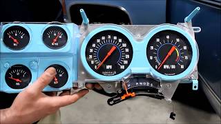 7387 Square Body Instrument Cluster Install [upl. by Htinnek]