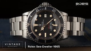 Vintage Rolex SeaDweller 1665 quotDouble Redquot  Vintage of the Week Episode 20  Bobs Watches [upl. by Crichton495]