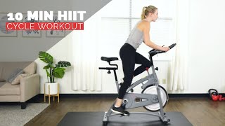 10 Min HIIT Cycle Bike Workout [upl. by Ayekel]