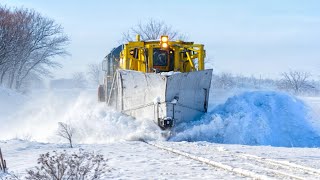 Most Awesome Trains Moving Through Snow Compilation 3 [upl. by Sivlek]