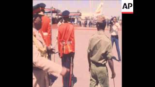 SYND 3 12 80 VISIT TO NAIROBI BY ETHIOPIAN LEADER MENGISTU MARIAM [upl. by Adraynek]