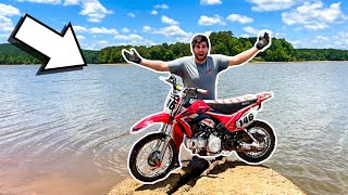 Exploring HUGE Lake on PIT BIKES NEVER ENDING BEACH [upl. by Beyer96]