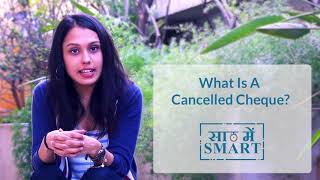 What is a cancelled cheque How to create a cancelled cheque  Cancelled cheque kya hota hai Hindi [upl. by Notsek]