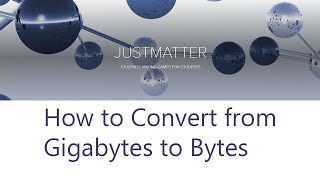 How to Convert from Gigabytes to Bytes [upl. by Aluino896]