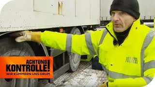 LKW Kontrolle Seitenlage und schiefen Reifen TEIL 1  Achtung Kontrolle  kabel eins [upl. by Aissat]