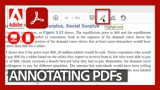 Annotating PDFs  Acrobat for Educators [upl. by Lletnahc760]