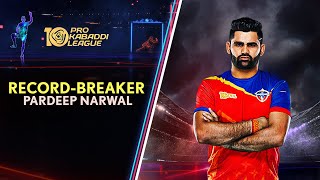 The RecordBreaker Pardeep Narwals Top 20 Raids  PKL 10 [upl. by Suhploda]