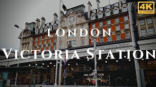 London Victoria Station Walk Through England 4K [upl. by Pelag]