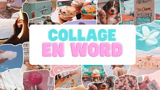 Collage aesthetic en Word 💗 [upl. by Latsyrcal531]