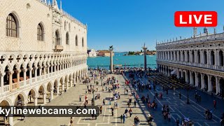 🔴 Live Webcam from Piazza San Marco  Venice [upl. by Yerkovich]