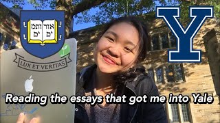 The Essays that Got Me Into Yale As An INTERNATIONAL Student from Singapore [upl. by Bradshaw]