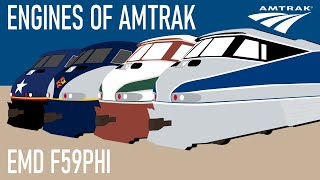 Engines of Amtrak  EMD F59PHI [upl. by Riedel68]