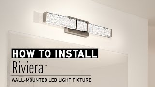 How to install a vanity light fixture  Artika [upl. by Anneh]