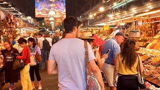 BARCELONA WALK  La Boqueria Famous Indoor Food Market  Spain [upl. by Birchard]