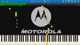 MOTOROLA HELLO MOTO RINGTONE IN SYNTHESIA [upl. by Leicam]