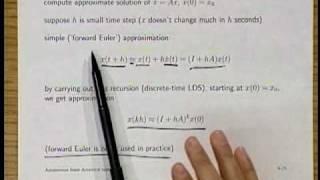 Lecture 10  Introduction to Linear Dynamical Systems [upl. by Aeslek]