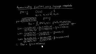 Interpolation  Approximating functions using Lagrange Interpolation [upl. by Milewski]