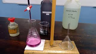 Redox Titration between MnO4 and Fe2 [upl. by Cristal]