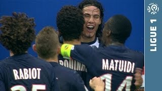 Incredible run and goal CAVANI 62  Paris SaintGermain  SC Bastia 40  20132014 [upl. by Kimura]